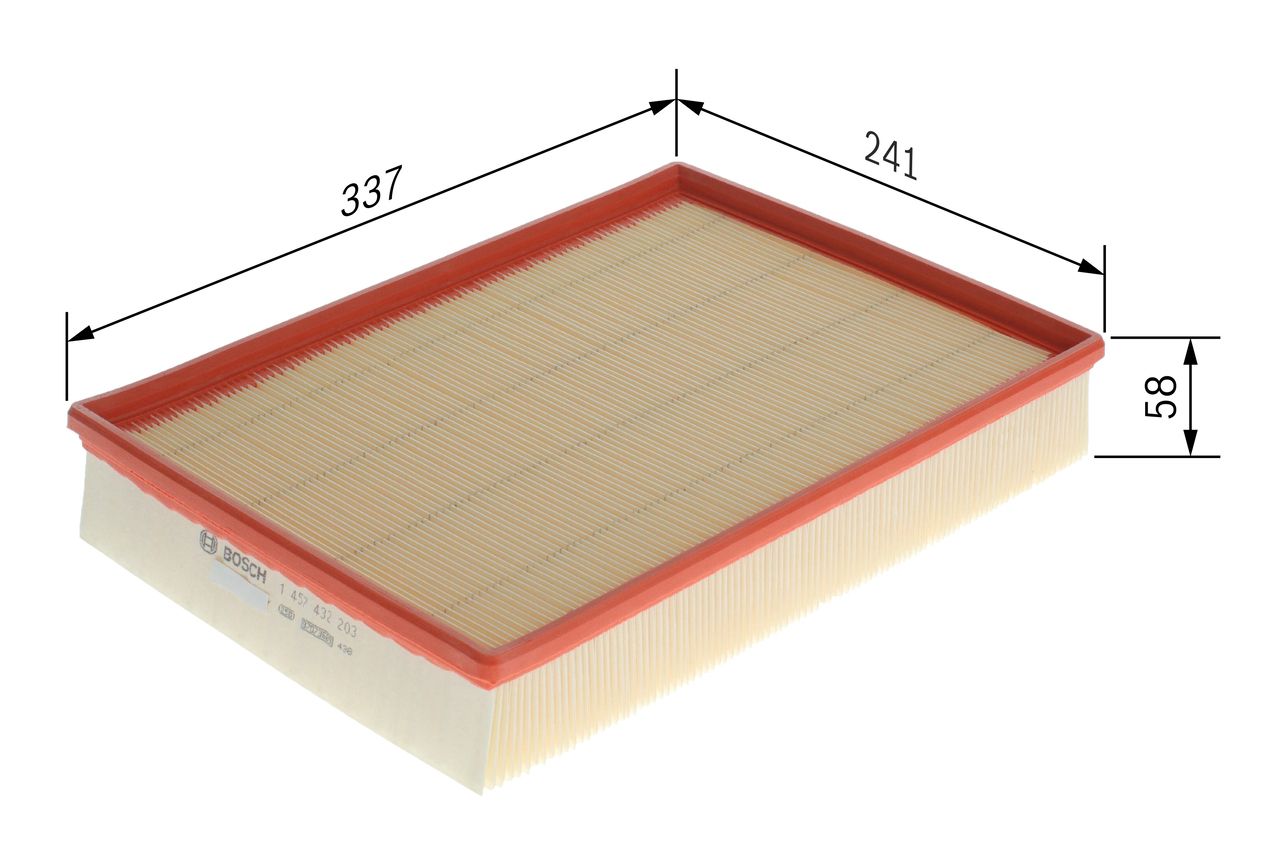 BOSCH 1 457 432 203 - Luftfilter