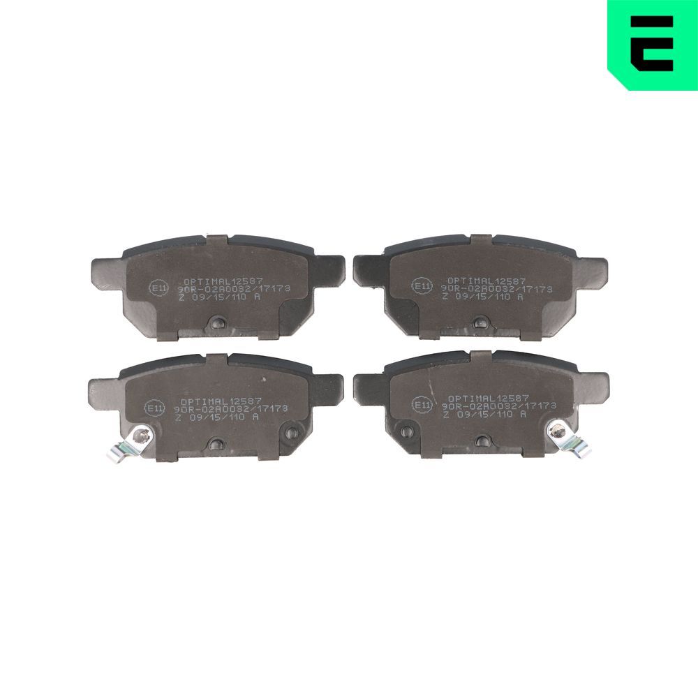 OPTIMAL BP-12587 - Bremsbelagsatz, Scheibenbremse
