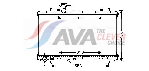 AVA QUALITY COOLING SZA2084 - K&uuml;hler, Motork&uuml;hlung