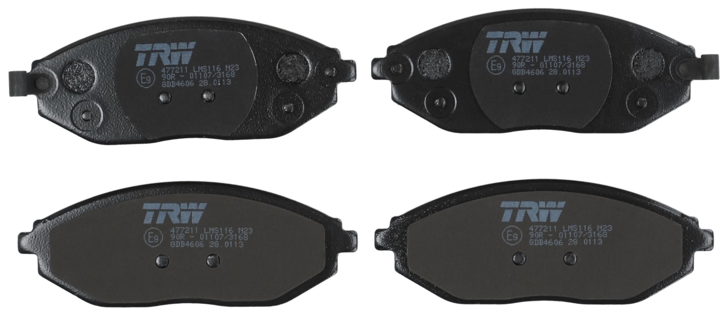 TRW DISC BRAKE PADS - TecDoc 2