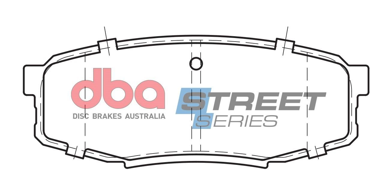 DBA SS STREET SERIES BRAKE PADS [ Toyota Landcruiser 200 & Tundra 2007-2014 R ] - TecDoc Only