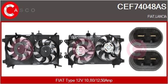 CEF74048AS CASCO Brand New HQ villanymotor, hűtőventilátor
