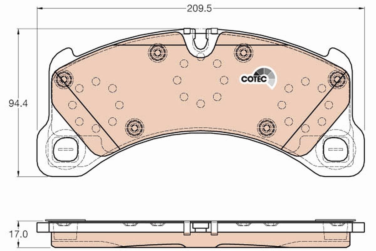 Brake Pad Set, disc brake GDB2004