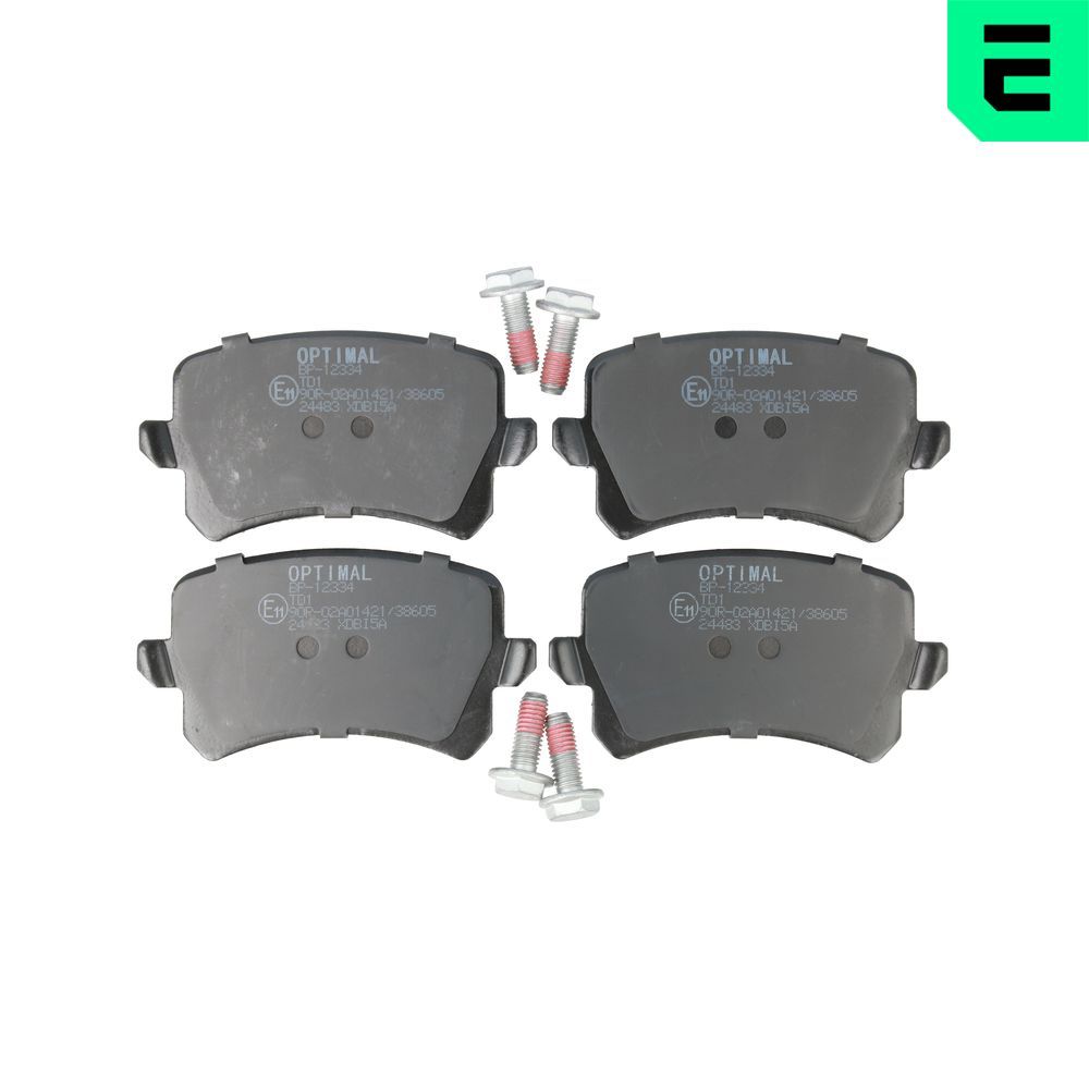 OPTIMAL BP-12334 - Bremsbelagsatz, Scheibenbremse