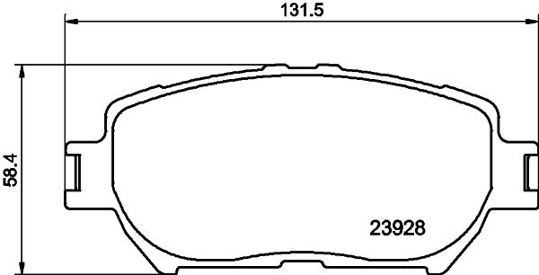 Комплект тормозных колодок, дисковый тормоз 8DB 355 010-431