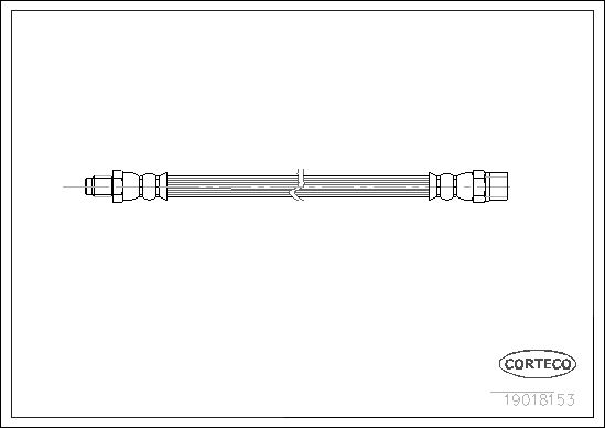 FLEXIBLE DE FREIN FORD  0705