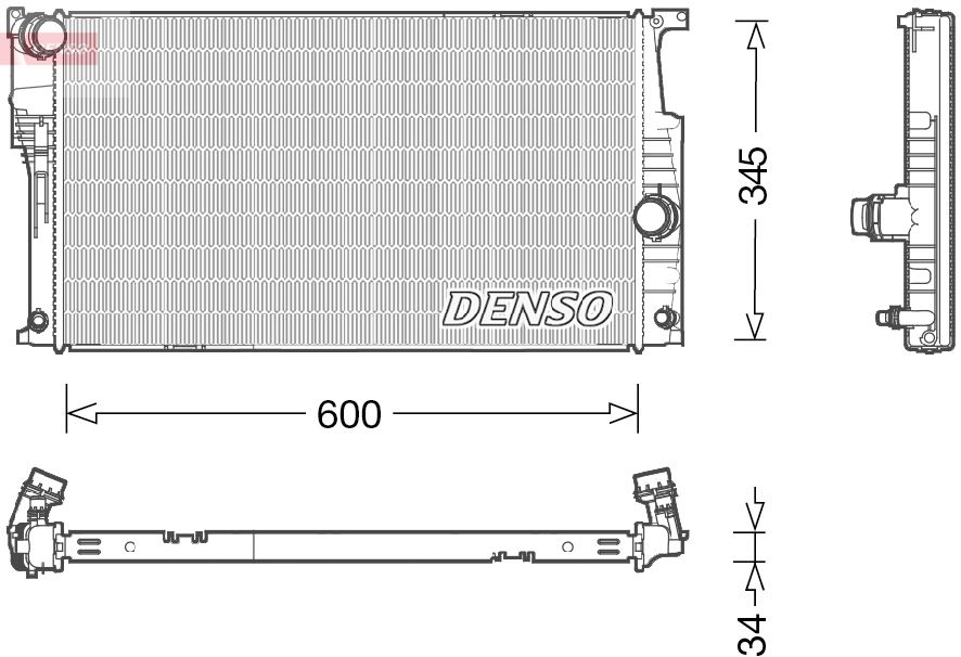 Radiator, engine cooling DRM05004