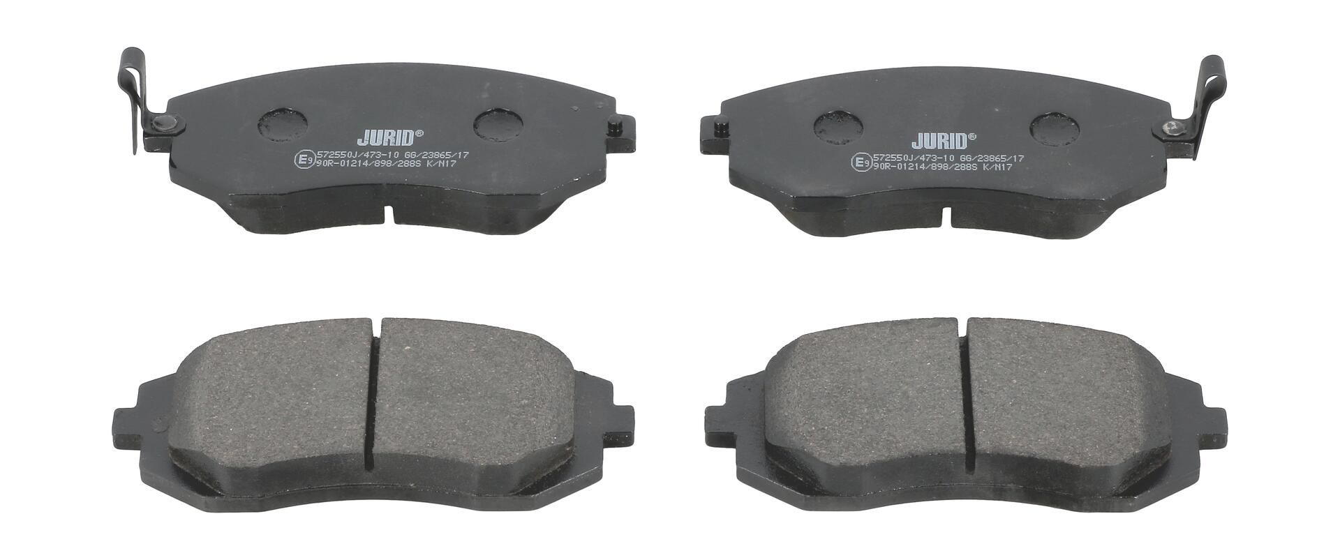 Bremsbelagsatz, Scheibenbremse