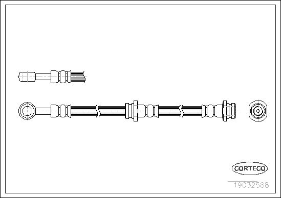 FLEXIBLE DE FREIN SUZUKI SWIFT I  0705