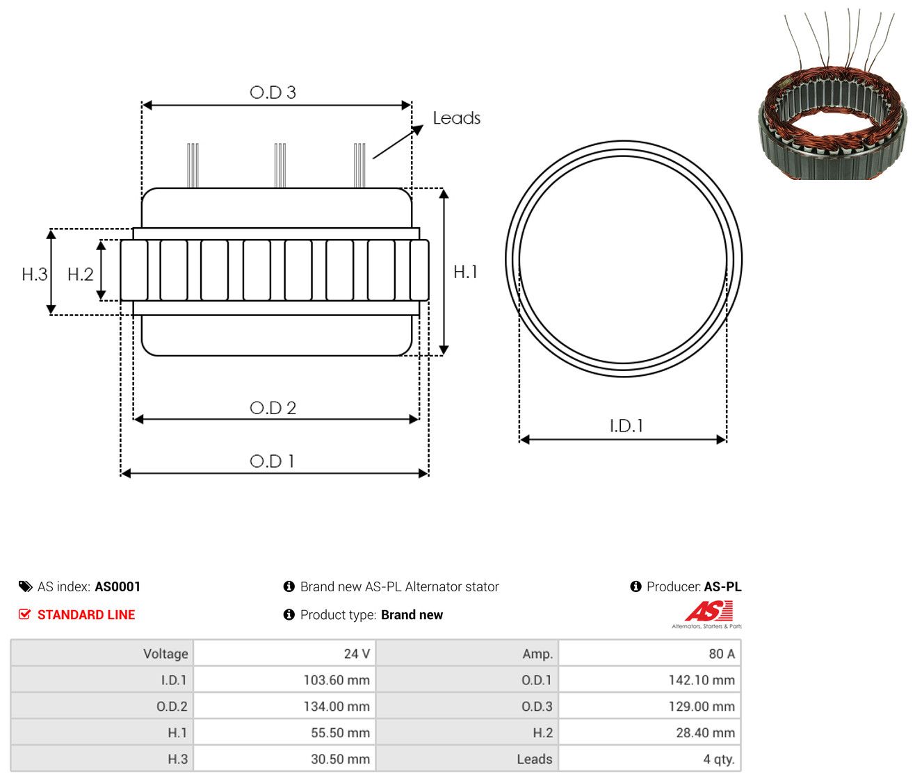 Stator, Generator