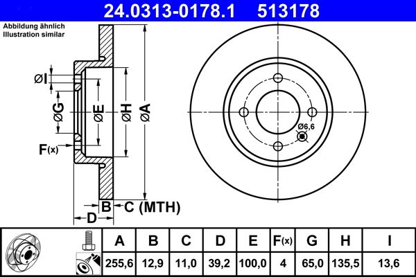 Brake Disc 24.0313-0178.1