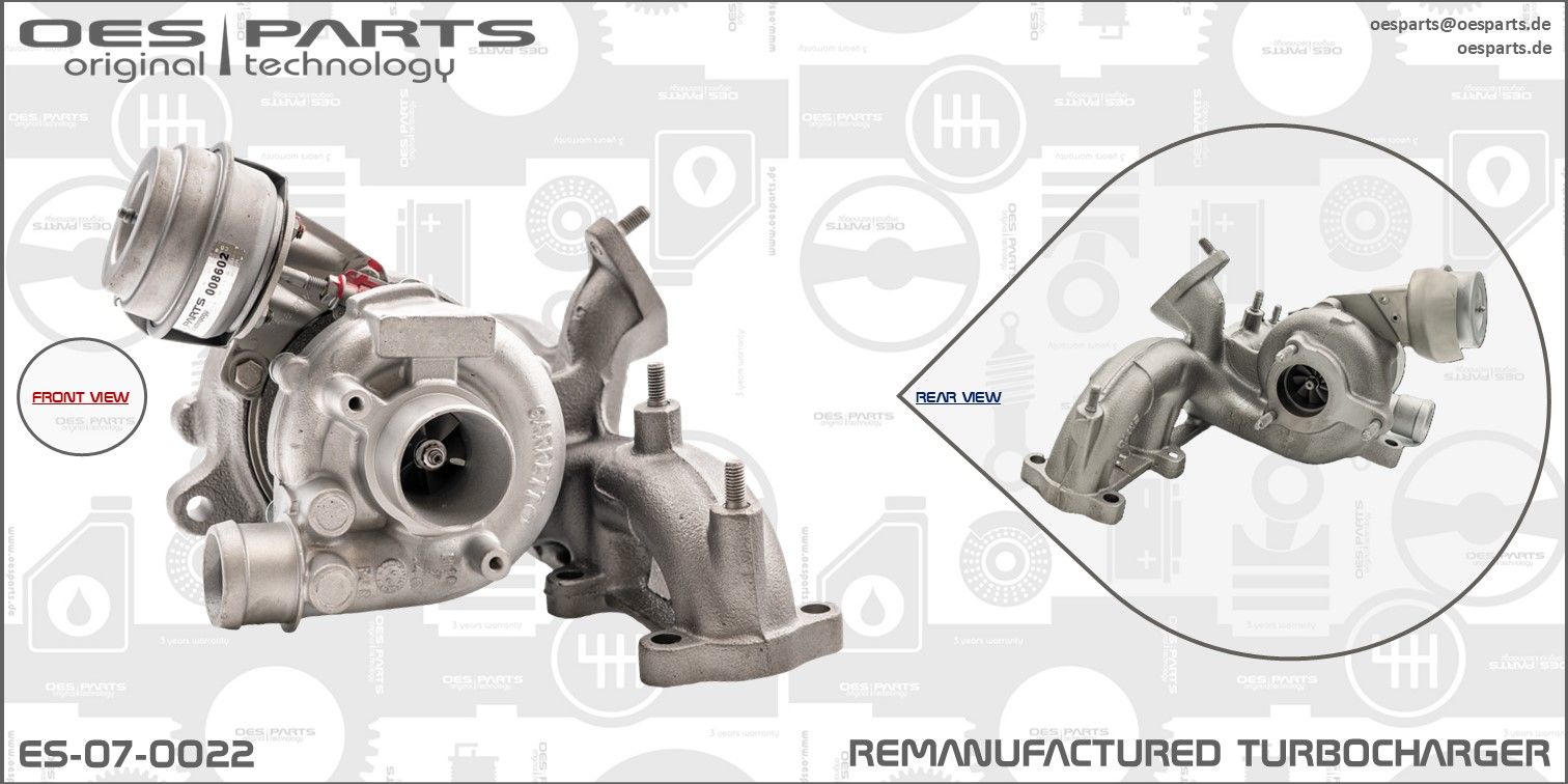OES PARTS ES-07-0022 - Lader, Aufladung