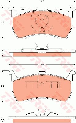 TRW DISC BRAKE PADS - TecDoc Only