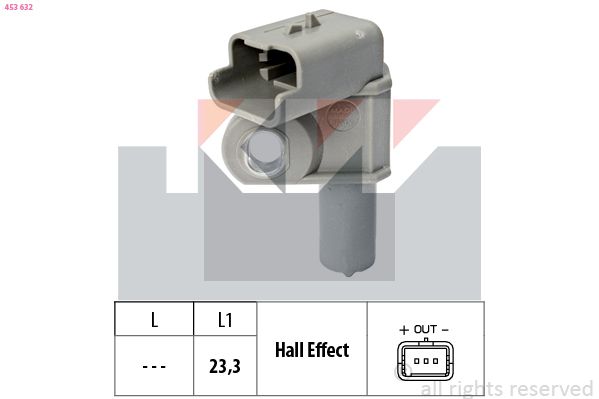 KW 453 632 - Sensor, Nockenwellenposition