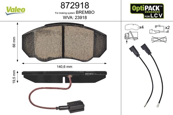 Brake Pad Set, disc brake 872918