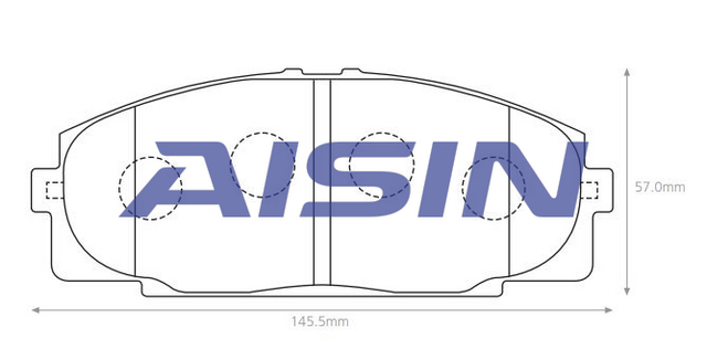 Advics Brake Pad Set - Front - TecDoc 2