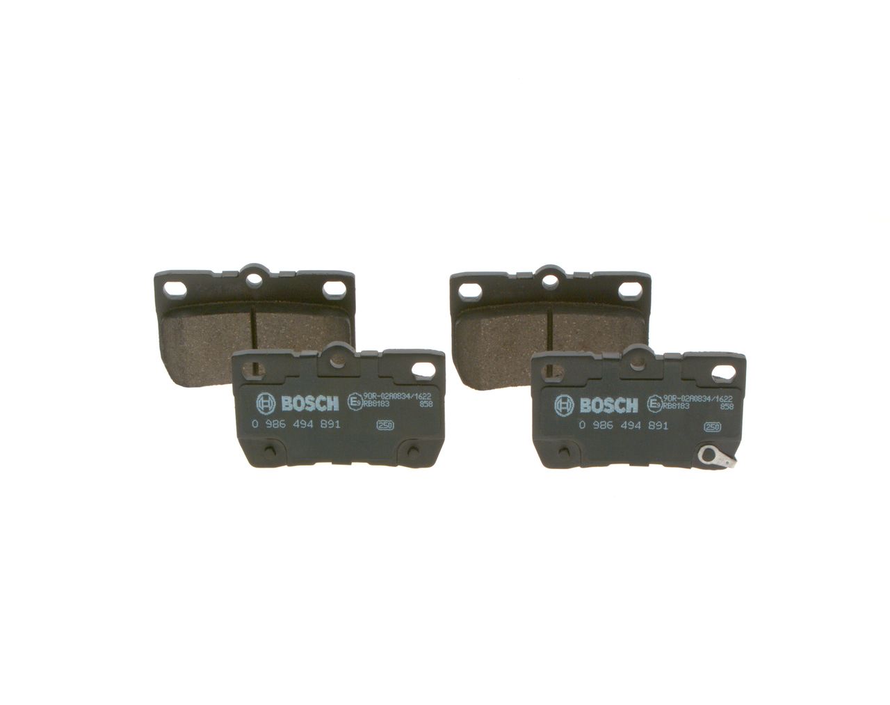 Brake Pad Set, disc brake 0 986 494 891