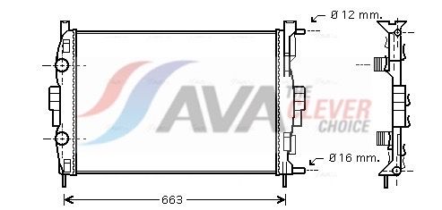 AVA Deutschland RT2307 Kühler, Motorkühlung
