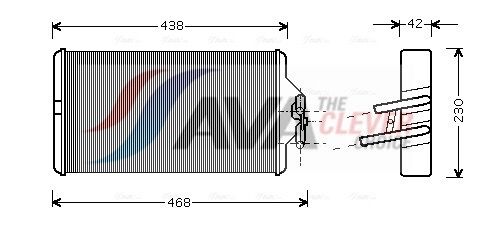 ME6187 AVA QUALITY COOLING Hőcserélő, belső tér fűtés