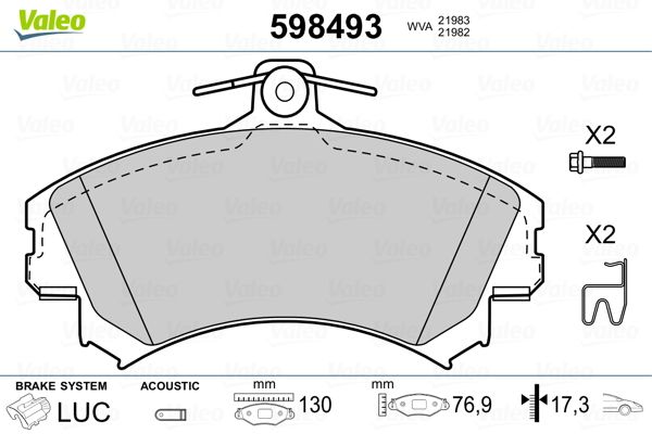 PLAQ FREIN VOL S40, V40  9900