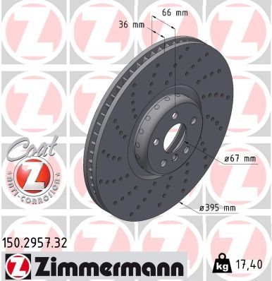 Zimmermann 150.2957.32 Bremsscheibe