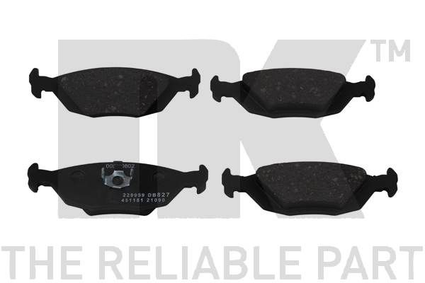 Bremsbelagsatz, Scheibenbremse