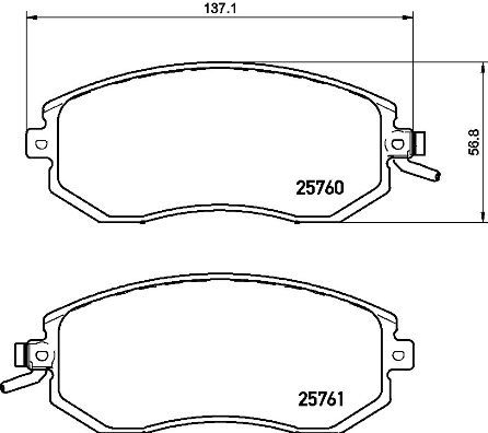 Brake Pad Set, disc brake P 78 021