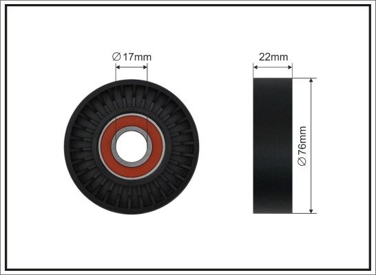 Tensioner Pulley, V-ribbed belt 500064