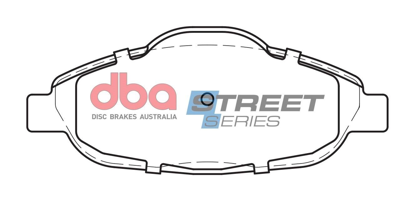DBA SS STREET SERIES BRAKE PADS [ Peugeot 308 2007 - 2016 F ] - TecDoc Only