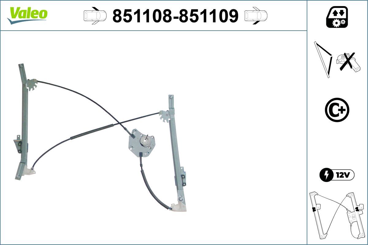 VALEO 851108 Window Regulator