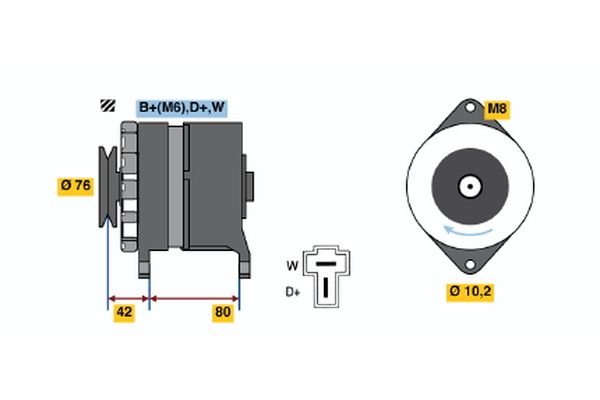 9 120 334 136 BOSCH generátor