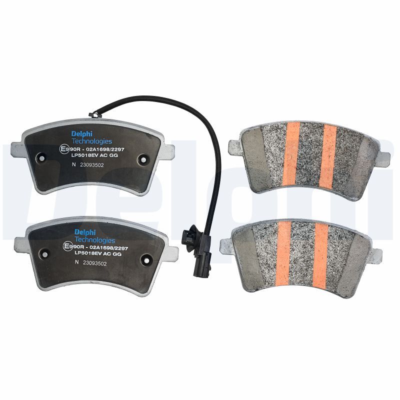 Delphi LP5018EV - Bremsbelagsatz, Scheibenbremse