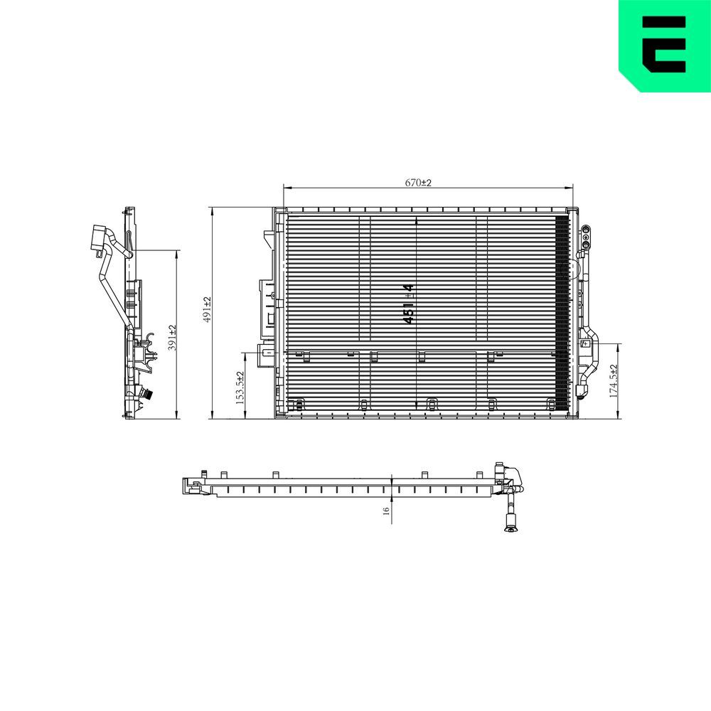 ERA 667379 Kondensator, Klimaanlage