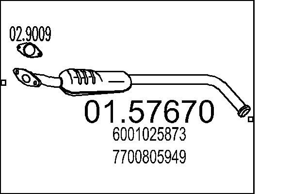 Mittelschalldämpfer