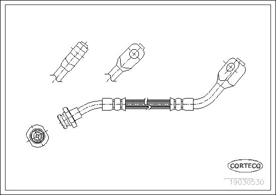 FLEXIBLE DE FREIN NISSAN PICK UP  0705