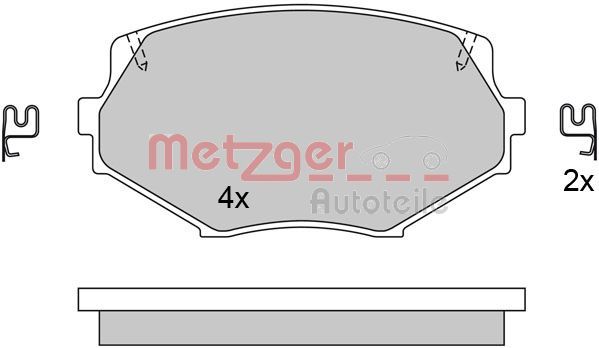 Brake Pad Set, disc brake 1170515