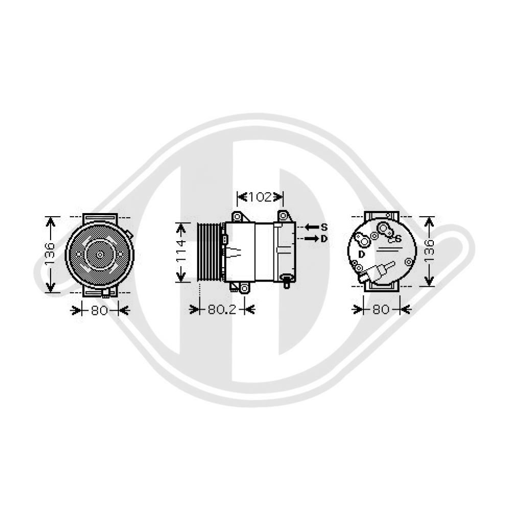 Compressor, airconditioning
