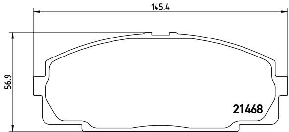 Brake Pad Set, disc brake P 83 092