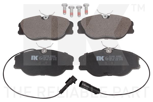 Bremsbelagsatz, Scheibenbremse