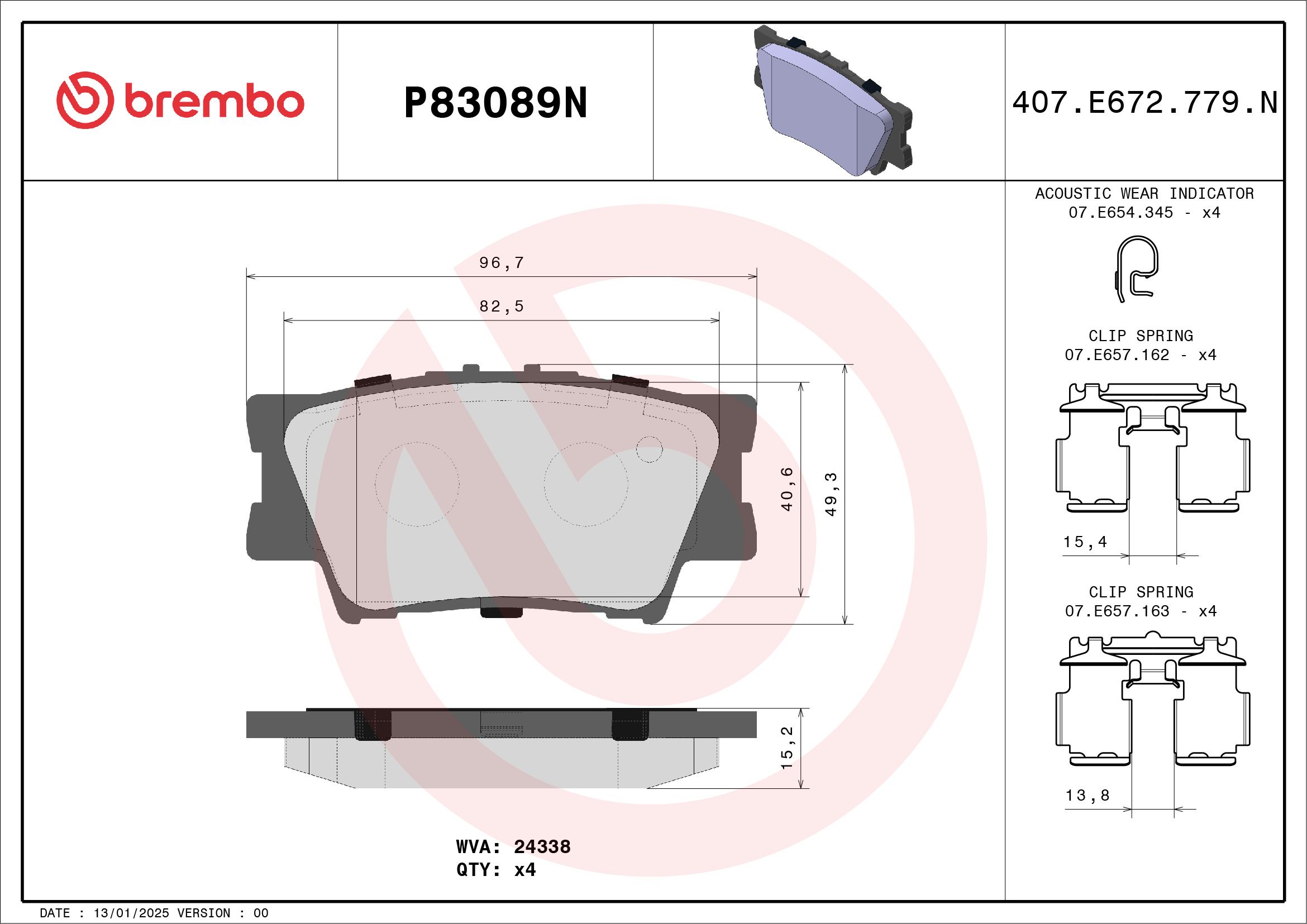 TOYOTA RAV 4 2.4 05-18 (RR) - TecDoc 1
