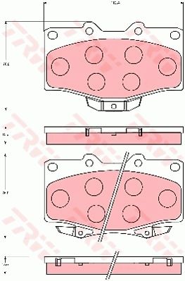 TRW DISC BRAKE PADS - TecDoc Only