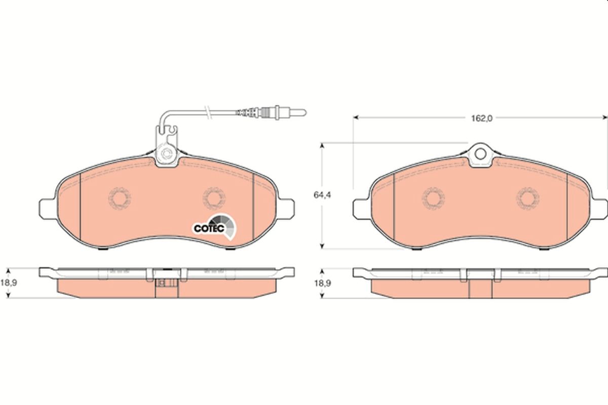 Brake Pad Set, disc brake GDB1719