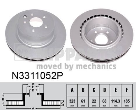 N3311052P NIPPARTS féktárcsa
