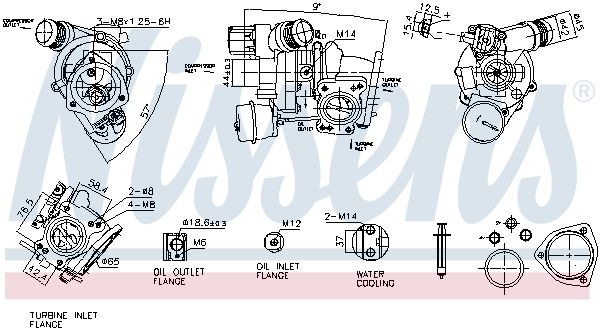 NISSENS 93557 Charger, charging (supercharged/turbocharged)