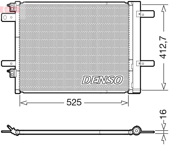 DCN21022 DENSO kondenzátor, klíma