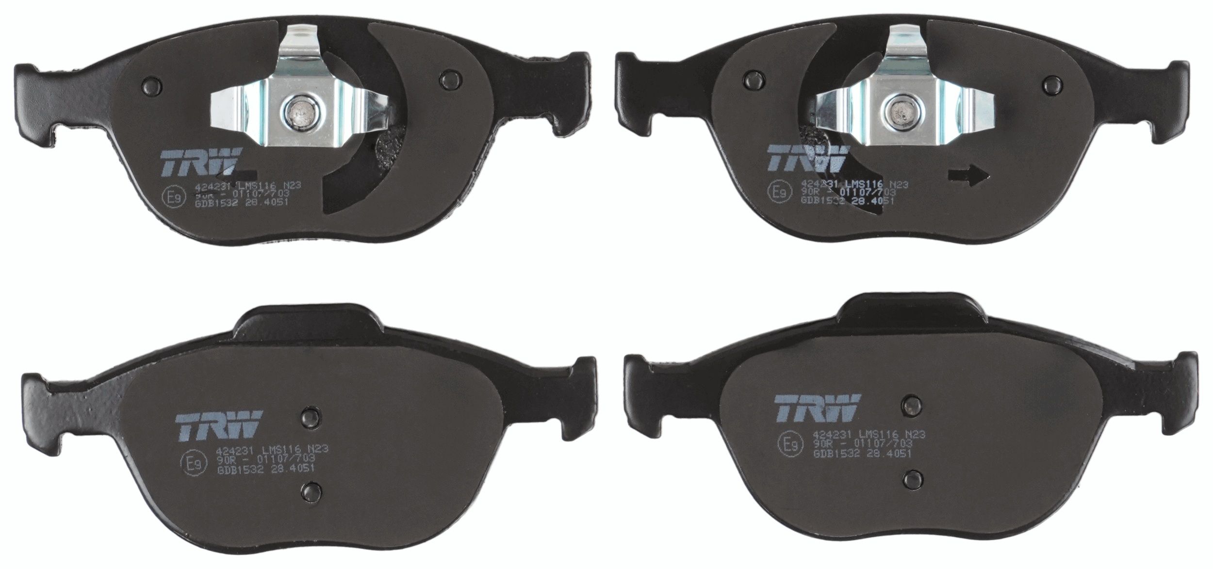 TRW DISC BRAKE PADS - TecDoc 2