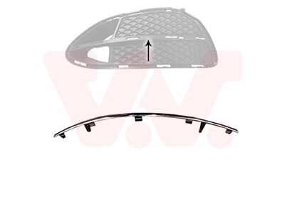 VAN WEZEL 2942581 - Zier-/Schutzleiste, Sto&szlig;f&auml;nger