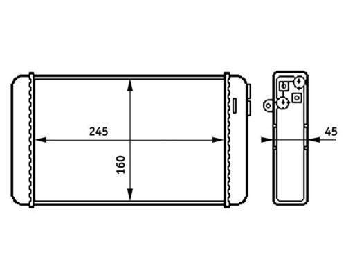 MAHLE AH 154 000S - W&auml;rmetauscher, Innenraumheizung