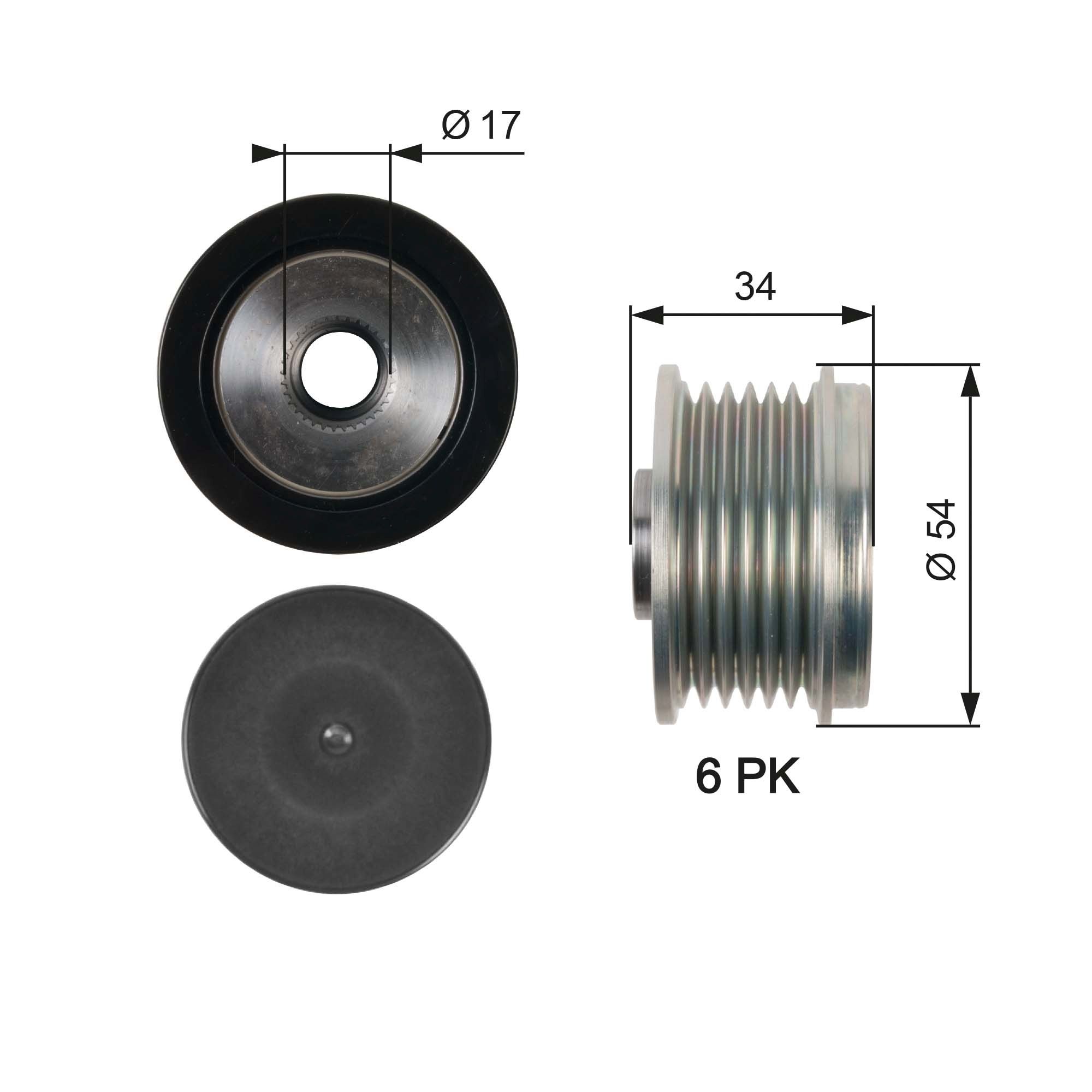 Alternator Freewheel Clutch OAP7135