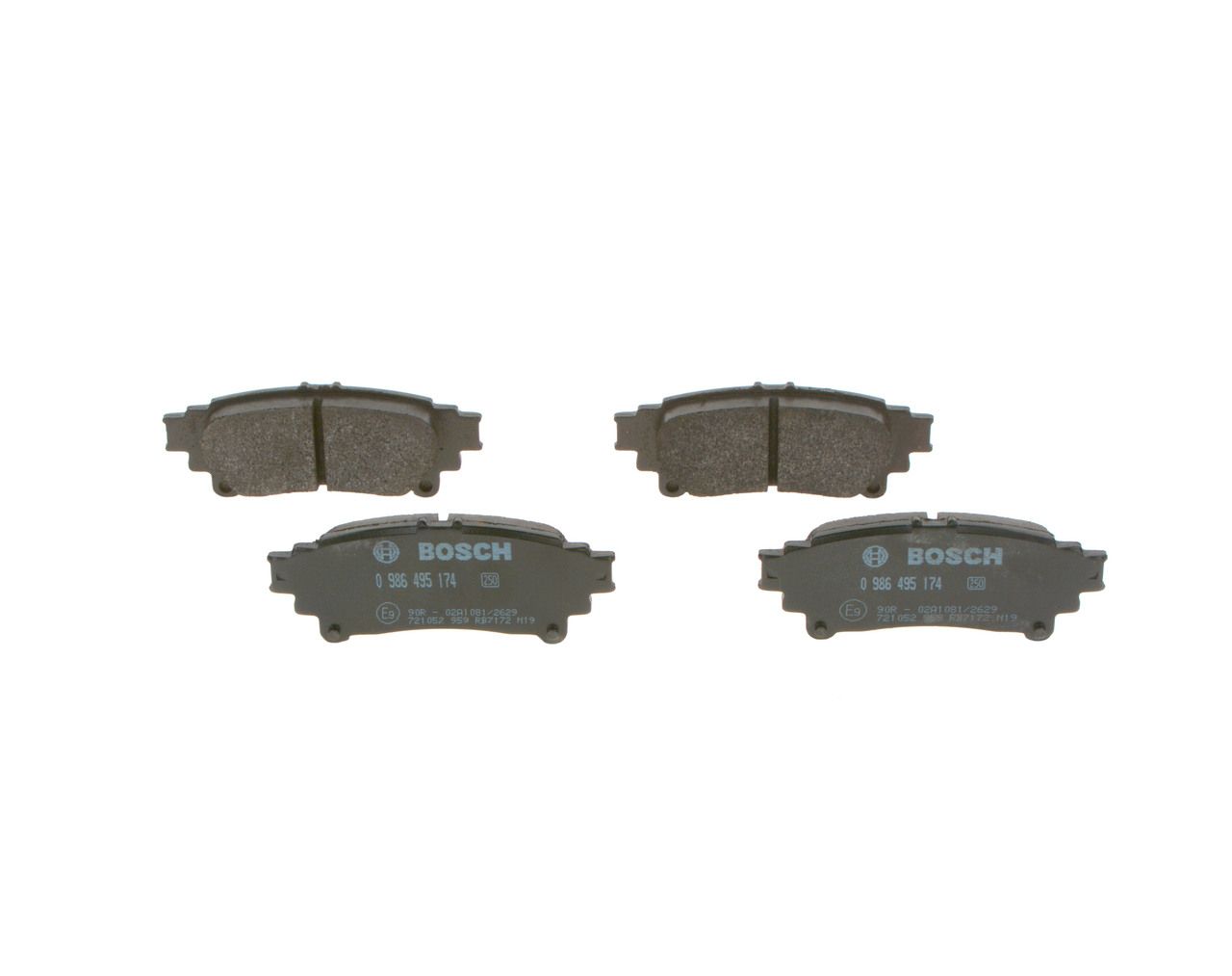 Brake Pad Set, disc brake 0 986 495 174